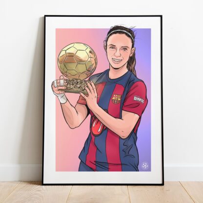 Aitana Bonmati Balon D’or Print