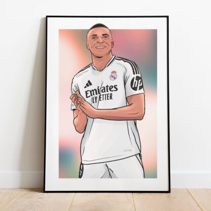 Welcome to Madrid Kylian Mbappe Print