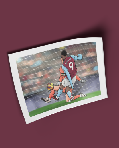 Jhon Duran vs Southampton 24/25 Print - Image 2