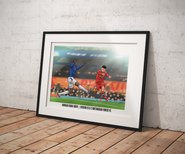 Morgan Gibbs-White vs Everton 24/25 Print